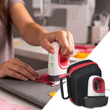 Aproca Case Compatible with Cricut EasyPress Mini Heat Press, Storage Portable Bag for Machine and Accessories -Black with Red Zipper (Case Only) Aproca