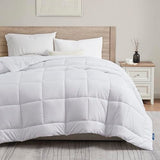 Nestl Quilted Down Alternative Comforter - Twin XL Size, All Season White Duvet Insert with Corner Tabs Nestl
