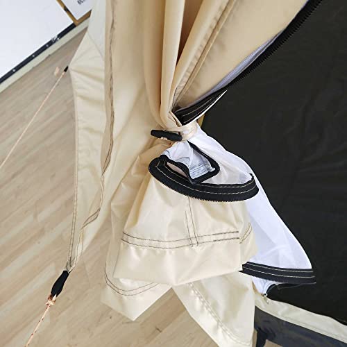 Outsunny 10-Person Yurt Tent Glamping Bell Tent with Spacious Interior, Breathable Waterproof Design, for Family Outdoor Camping, 16' x 16' x 10' Outsunny