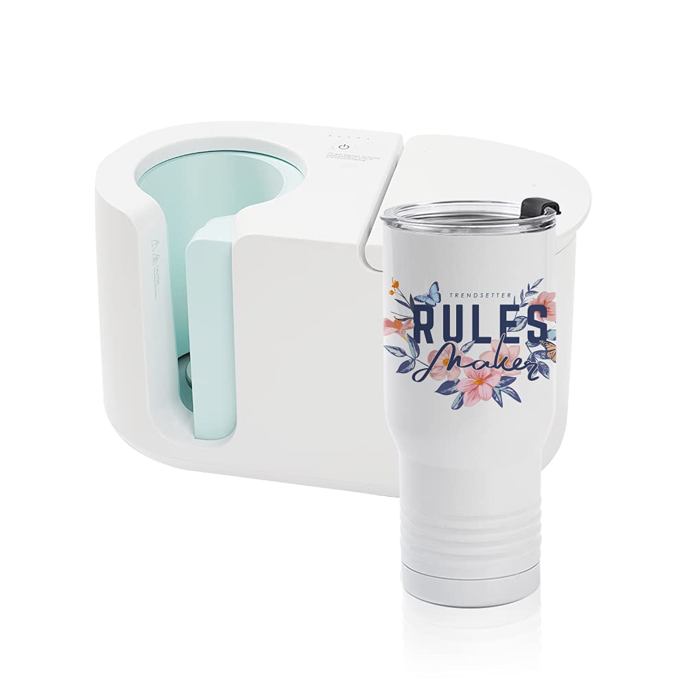 PYD Life Sublimation Tumbler Blanks 22 OZ White Stainless Steel Coffee Travel Tumbler Car Cups with Lid Sublimation Mugs Cups for Cricut Mug Press Machine Sublimation Print 4 Pack PYD Life