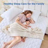 MUXHOMO Full Size Mattress Protector, 100% Waterproof Quilted Full Mattress Cover, Noiseless Soft & Cooling Mattress Pad, Deep Pocket 6"-21", White MUXHOMO