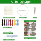 Generic DIY Punch Needle Kit - Cactus Sunset Embroidery - 20x20cm - Easy for Beginners - Modern Style - Cross Stitch - Adults - Not Foldable
