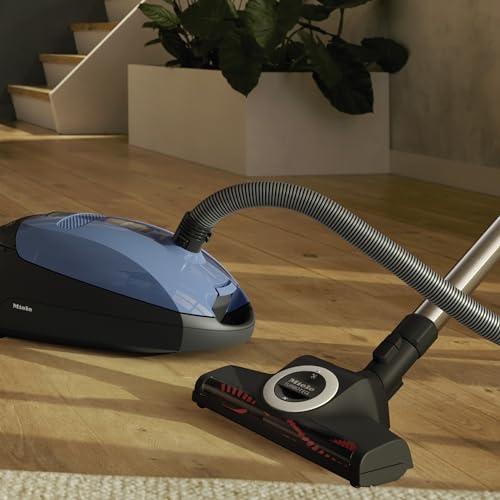 Miele Classic C1 Turbo Team Bagged Canister Vacuum, Tech Blue - Portable, Household Miele