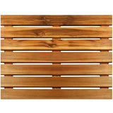 Villa Acacia Wooden Bath Mats -23 x 23 Inch Acacia Wood Indoor or Outdoor Shower Mats - Slated Platform Wood Shower Mat for Floor﻿ Thirteen Chefs