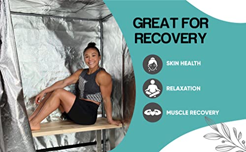 Sauna Rocket 3-Person Full Body Portable Sauna | in-Home Use for Relaxation, Recovery, and Wellness (Tent & Steamers) Sauna Rocket