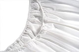 LANE LINEN Queen Sheet Set - 450 Thread Count Premium Soft Long Staple 100% Cotton Sheet, Hotel Luxury Sateen Silky Finish, Snug Fit 15" Deep Pocket, Low Pill, Machine Washable - White Sheets LANE LINEN