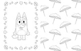 Bluey: At the Beach: A Coloring Book WoodArtSupply