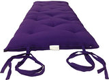Purple Full Size Traditional Japanese Floor Futon Mattresses, Cotton Batting/Foam/Polyester Batting, Foldable Cushion Mats, Yoga, Meditaion 80 x 54 x 3 D&D Futon Furniture