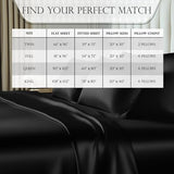 DECOLURE Satin Bed Sheets - 6 Piece Luxury Silky Queen Size Bedding Set - Softer Than Silk, Wrinkle-Free with 15” Deep Pocket Fitted Sheet, Perfect for Hair & Skin, Gifts for Women (Black) DECOLURE