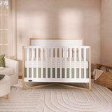Dream On Me Owen 5-in-1 Convertible Full-Size Baby Crib in Vintage White Oak, GreenGuard Gold & BSA, Converts to Toddler, Day, & Full-Size Bed Non-Toxic Paint, Safe Sleep Environment