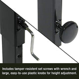 Correll 24"x36" Adjustable Height (34"-42") Standing Desk, Work Station, Montana Granite HP Laminate, Steel Frame, Made in The USA (CST2436-55) CORRELL, INC.