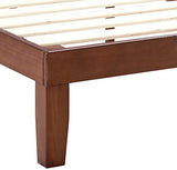 ZINUS Vivek Antique Espresso Wood Platform Bed Frame with Headboard - No Box Spring Required, Easy Assembly, Queen Size Zinus