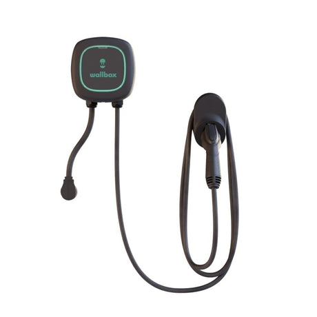 Wallbox Pulsar Plus Level 2 EV Charger – 40 Amp, Smart WiFi & Bluetooth, Alexa/Google Home Compatible, UL Certified, 25ft Cable, Indoor/Outdoor, Ultra-Compact, Made in USA W Wallbox