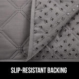 GORILLA GRIP Waterproof Couch Cover for Dogs, Gripped Slip Resistant Backing, Leak Proof Washable Dog Blanket Covers Sofa, Bed, Sectional, Crate, Car, RV Seats, Pet Puppy Essentials, 30x70 Charcoal GORILLA GRIP
