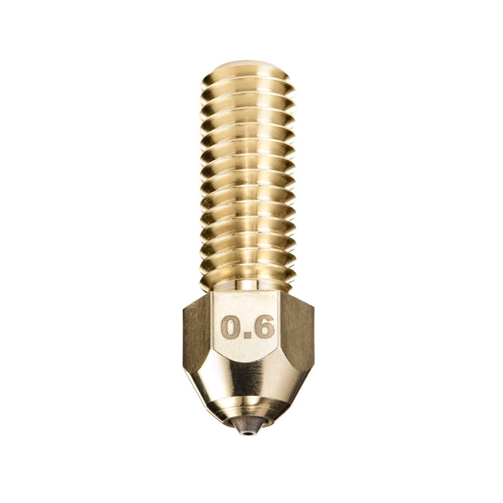 DUROZZLE Diamond PCD Tip Nozzles 0.6mm for K1 / K1 Max/CR-M4 / CR-10 SE/Ender 3 V3 KE 3D Printer, Hardened High Precision (K1/K1 Max, 0.6mm) - WoodArtSupply