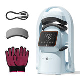 HTVRONT Auto Hat Press Machine - Hat Heat Press Machine with Precise Temp&Timer Control, Hat Heat Press Machine for Caps with 2 Platens, Compatible with DTF Film, Embroidery, Sublimation (Blue) HTVRONT