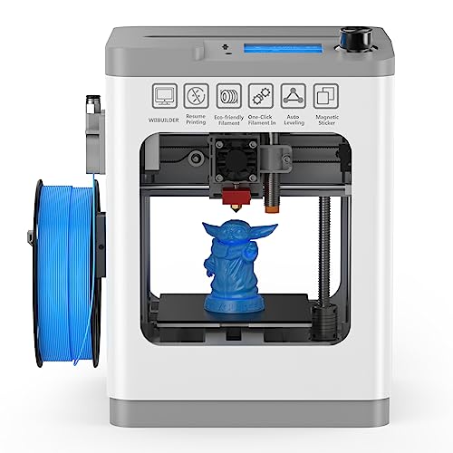 TINA2 Mini 3D Printer, HEPHI3D FDM 3D Printers for Beginners, Fully Assembled Auto Leveling 3D Printer for Kids, Resume Printing Function, Fully Open Source, Removable Flexible Magnetic Build - WoodArtSupply