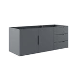Modway Vitality 48" Double or Single Sink Compatible (Not Included) Bathroom Vanity Cabinet, 48 Inch,Grey Modway