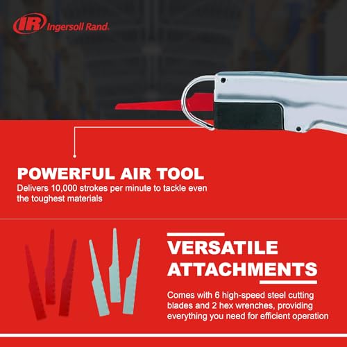 Ingersoll Rand 429 Reciprocating Air Saw, 3/8" Stroke Length, 10,000 Strokes Per Minute, 1.3 Lbs - WoodArtSupply