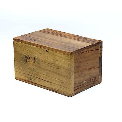 WEVOIRD Solid Barn Wood Cremation Urn for Human Ashes,Burial Urn Boxes and Casket for Adult,Funeral Wooden Urn for Man or Woman up to 240 lbs