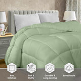 Utopia Bedding Comforter Duvet Insert, Quilted Comforter with Corner Tabs, Box Stitched Down Alternative Comforters Queen Size (Sage Green) Utopia Bedding