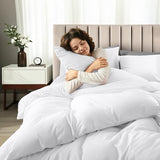 Utopia Bedding Duvet Cover Queen with Fitted Sheet (60x80) - 2 Pillow Case Standard - All Season Luxury Bed in a Bag with Zippered Duvet Cover - No Comforter (White) Utopia Bedding