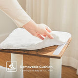 FEANDREA WoodyWonders Small Cat Tree for Kittens, Modern Cat Tower for Indoor Cats, Cat Condo with Scratching Posts, Removable Washable Cushions, Rustic Brown UPCT122X01 Feandrea