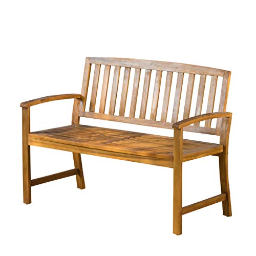 Christopher Knight Home Loja Acacia Bench, Teak Finish Christopher Knight Home