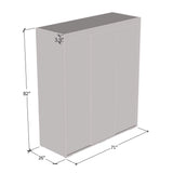 Meble Furniture Aria 3D Wardrobe With All Mirror - Armoire Style Closet for Bedroom - Space Organized Clothes Storage With Shelves for Home - Clothing Cabinet With Doors - White Generic