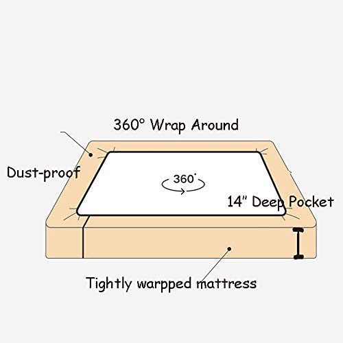 Simple&Opulence 100% Linen Fitted Sheet Twin(1 Piece), 14 Inch Deep Pocket Mattress Cover Natural French Flax Stone Washed Farmhouse Soft Breathable Bottom Sheets-Linen Simple&Opulence