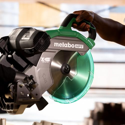 Metabo HPT 12-Inch Sliding Miter Saw, Dual Bevel, Xact Cut Shadow Line, 5-Year Warranty, C12RSH3 - WoodArtSupply