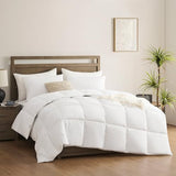 ACCURATEX King Duvet Insert Comforter,100% Cotton 400GSM Thick Fluffy Down Alternative Comforter,Breathable Soft White Hotel Bed Duvet Insert with Corner Tabs (104''x90'') ACCURATEX