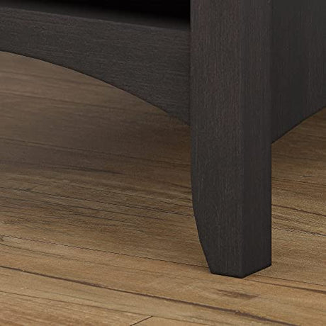 Bush Furniture Salinas Tall 5-Shelf Bookcase in Vintage Black - Modern Farmhouse Style for Home and Office Bush Business Furniture