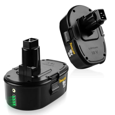 Powilling 2 Pack 6.5Ah DC9096 Replacement for Dewalt 18V XRP Battery DC9096 DC9098 DC9099 DE9039 DE9095 DE9096 DE9098 DW9095 DW9096 DW9098 DE9503 DC9182 for 18Volt Dewalt Batteries