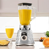 Oster Original 3 Speed Chrome Blender, 6 Times more Durable Motor, 10 Times Stronger, 5 Cup Glass Jar Oster