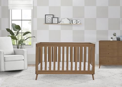 Delta Children Essex 4-in-1 Convertible Crib - Greenguard Gold Certified, Chestnut