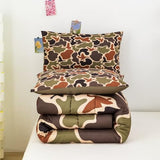 CKOU CCOO Duck Camo Bedding Set Twin Size for Boys,Green Camouflage Comforter Set,Duck Hunting Bed Sets,Camo Bedroom Decor for Teens Kids CKOU CCOO