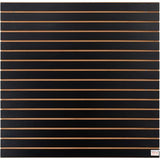 VEVOR Slatwall Panel, 16 sq.ft, Versatile Durable Slat Wall Panel with MDF Material & 3 in Groove, Aesthetic Easy to Clean Slat Wall Panel with Melamine Surface, Fit for Bicycles, Hammers, etc. VEVOR