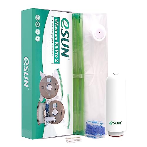 eSUN 3D Printing Filament Electronic Vacuum Storage Kit Pro 2, Spool Storage Sealing Bags Dust Proof Humidity Resistant for Keeping Filament Dry, 10 Vaccum Bags/Kit - WoodArtSupply