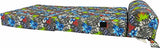 D&D Futon Furniture Sleeper Chair Folding Foam Beds, Portable Studio Guest Sofa Bed 6 x 32 x 70 Hawaii Tropical Flowers Blue D&D Futon Furniture