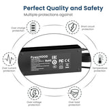 PowerHOOD AC Adapter Compatible with ELEGOO PHECDA 20W Laser Engraver & Cutter 20000mW High Precision Engraving Cutting 24 Volt Switching Power Supply Cord Charger Cable PSU Mains PowerHOOD