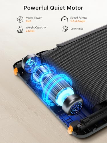 WALKINGPAD Z1 Foldable Walking Pad Treadmill for Home Office, Under Desk Treadmill with Adaptive Speed Control, Compact Design for Small Spaces, No Assembly Needed WALKINGPAD
