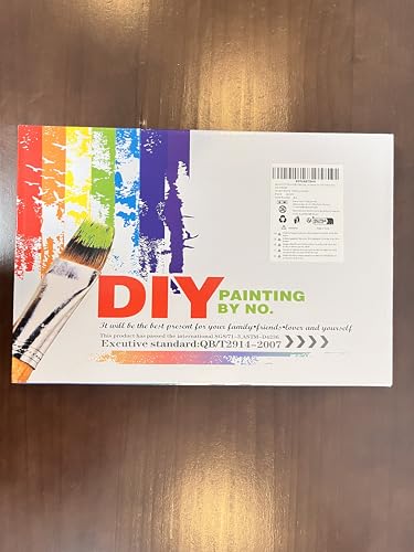 Auremi Mountain Paint by Numbers Kits for Adults Beginners,Easy Sunset Paint by Numbers on Canvas Framed DIY Landscape Painting by Numbers for Gift Home Wall Decor 8x12 Inch Auremi