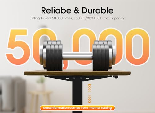 Xyndyx 330 lbs Capacity Dual Motor Electric Standing Desk Frame, Height Adjustable Sit Stand up Desk Legs Base Workstation, Anti-Collision Function, 2 Hooks, Black Frame Only Xyndyx