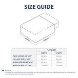 Cathay Home Hotel Luxury Wrinkle & Fade Resistant Double Brushed Ultra Soft Microfiber 1-Piece Single Flat Sheet - Navy Blue, King (102" x 105") Cathay Home