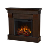 Real Flame Chateau 41” Electric Fireplace with Mantel for Living Room or Bedroom, Replaceable Fireplace Insert Heater, Realistic Log and Flame Effect, Remote Control, Timer Real Flame