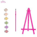 Innovative Designs Disney Princess Canvas Paint Set for Kids with 3 Canvases, Acrylic Paint, Paintbrush, & Easel Innovative Designs