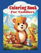 Coloring Book For Toddlers: Toddler Friendly, Easy For Little Hands, Ages 1 to 4, Animal Illustration Lindesa
