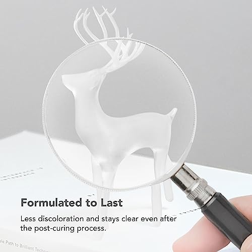 Phrozen Aqua Resin for 3D Printing, 405nm UV-Curing Photopolymer, Low Shrinkage, High Precision, Low Odor, Vivid Color, Non-Brittle, Fast Curing for LCD/DLP/SLA Printers (Clear, 1KG) phrozen