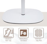 tonchean Portable Standing Desk for Small Spaces, Adjustable Height 18.5" to 47.2" Laptop Stand, Projector Stand for Home Office, Easy Assembly Compact Floor Desk tonchean